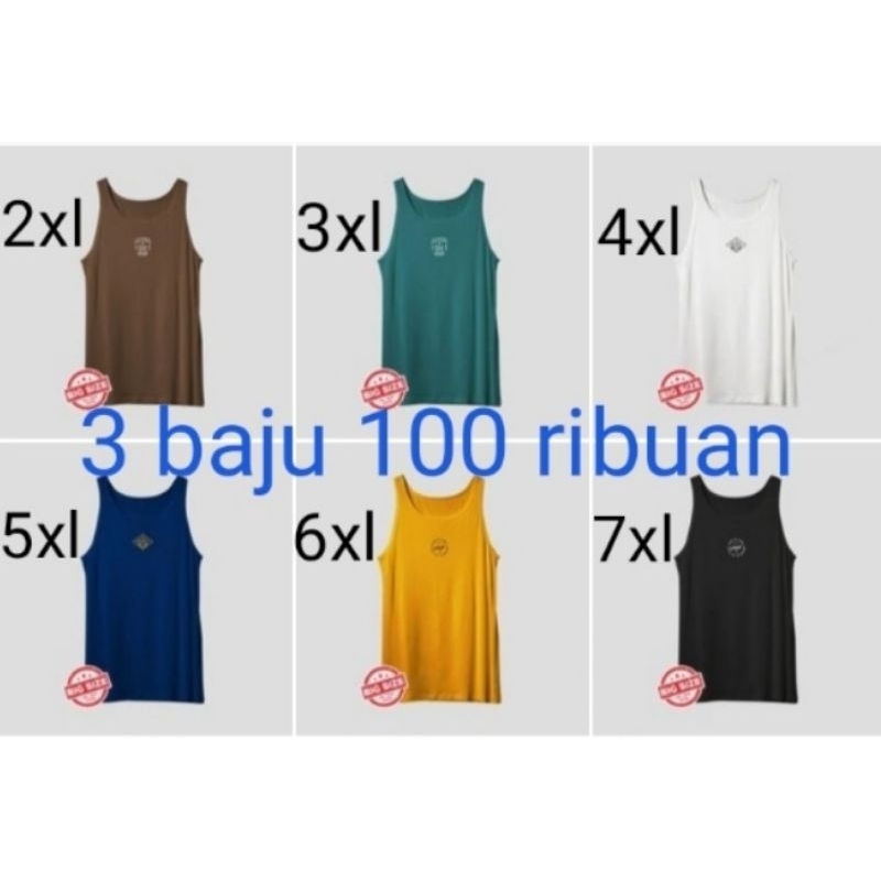 singlet jumbo pria 2xl 3xl 4xl 5xl 6xl ~ lekbong jumbo pria ~ tanktop jumbo ~ kaos singlet distro ~ 