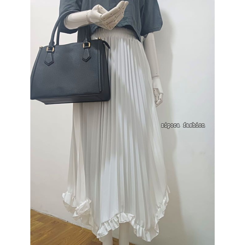 ROK PLISKET WANITA ,, ROK PLISKET GELOMBANG  BAWAH  ,, ROK TERBARU KEKINIAN {BISA COD}