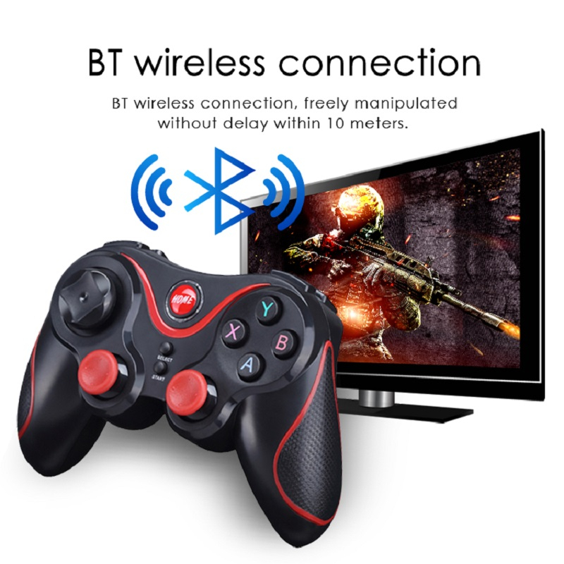 Gamepad Bluetooth x3 Blutot Controller Game nirkabel kompatibel Bluetooth, untuk Android, ponsel, TV BOX, Joystick komputer untuk Tablet, PC, TV, kontrol Gamepad
