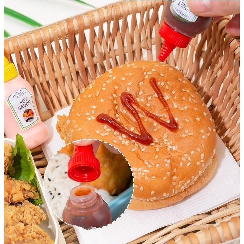 TEMPAT BOTOL SAUS BENTO MINI BOTOL SAUS TOMAT SAMBAL SELAI KECAP ANAK SAUCE CUP BEKAL ANAK