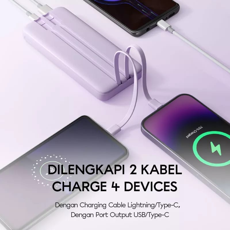A_  Vivan Power Bank VPB-E10 10000mAh 22.5W PowerBank Fast Charging 4 Output PD QC 3.0 VOOC Garansi Original Resmi