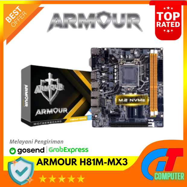 MOTHERBOARD ARMOUR H81M-MX3