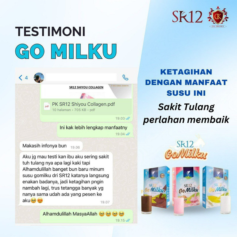 SUSU KAMBING ETAWA , SUSU KAMBING GOMILKU SR12 , MEREDAKAN KOLESTEROL , NYERI SENDI , MAAG , SAKIT JANTUNG