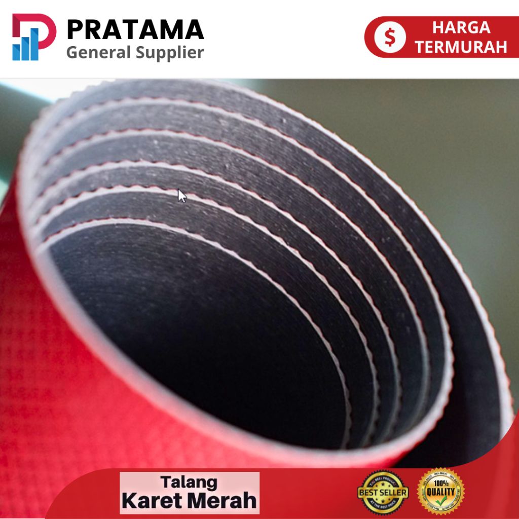 Karpet Talang Karet Merah Hitam TEBAL Lebar 90cm / Karpet Talang Air Anti Bocor