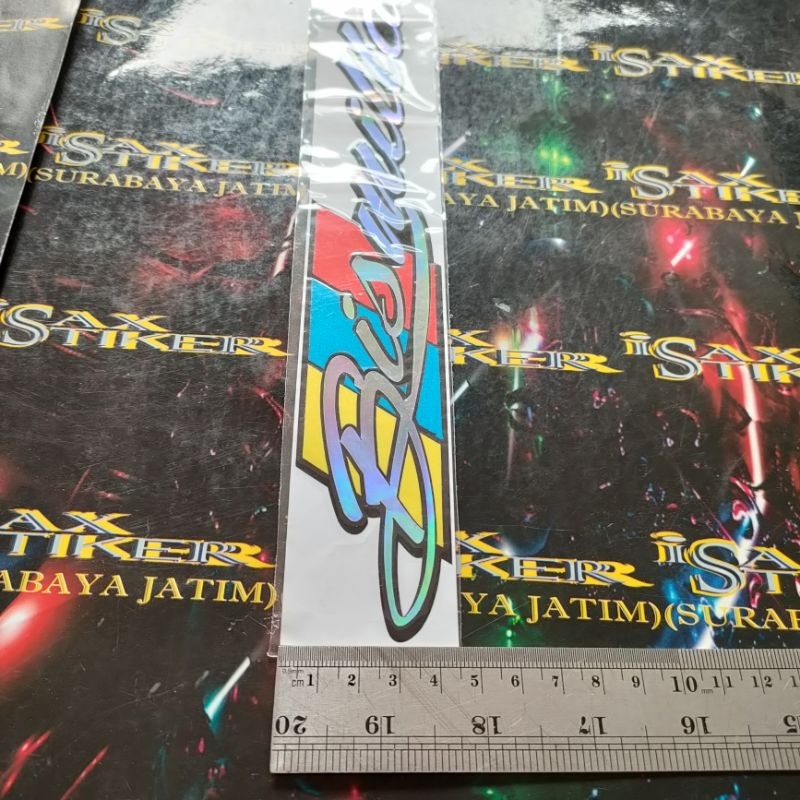 Stiker cutting Basmalah Bismilah ukuran 30x4,5cm mobil motor