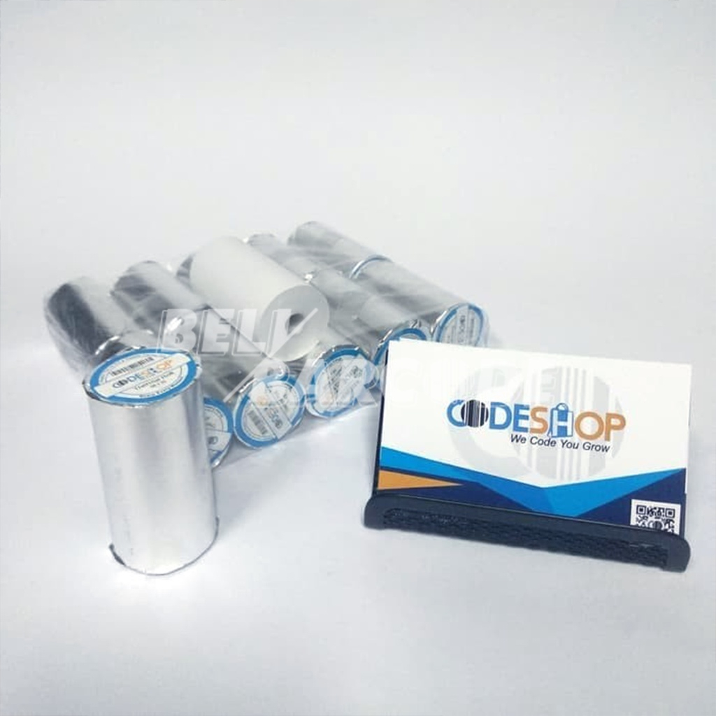 Kertas Struk Kasir Thermal 57 x 30 mm Coreless Printer Thermal 58x30mm