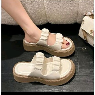 Sandal Wedges Fashion Wanita Import Premium