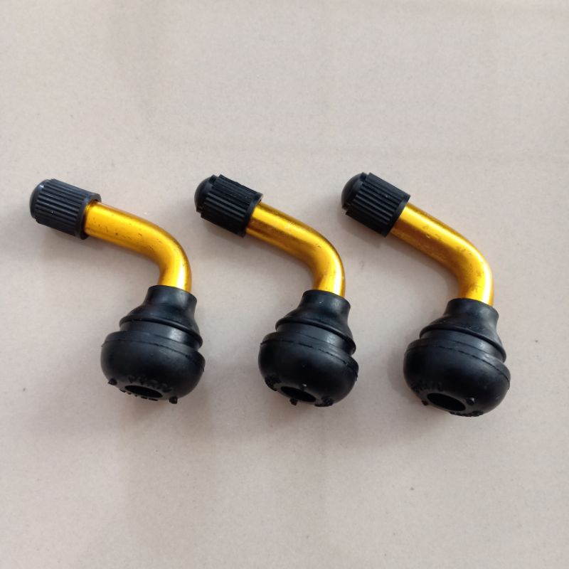 Pentil Tubles Karet Bengkok - Pentil Tubeless Karet Bengkok Tutup Plastik Germany Quality