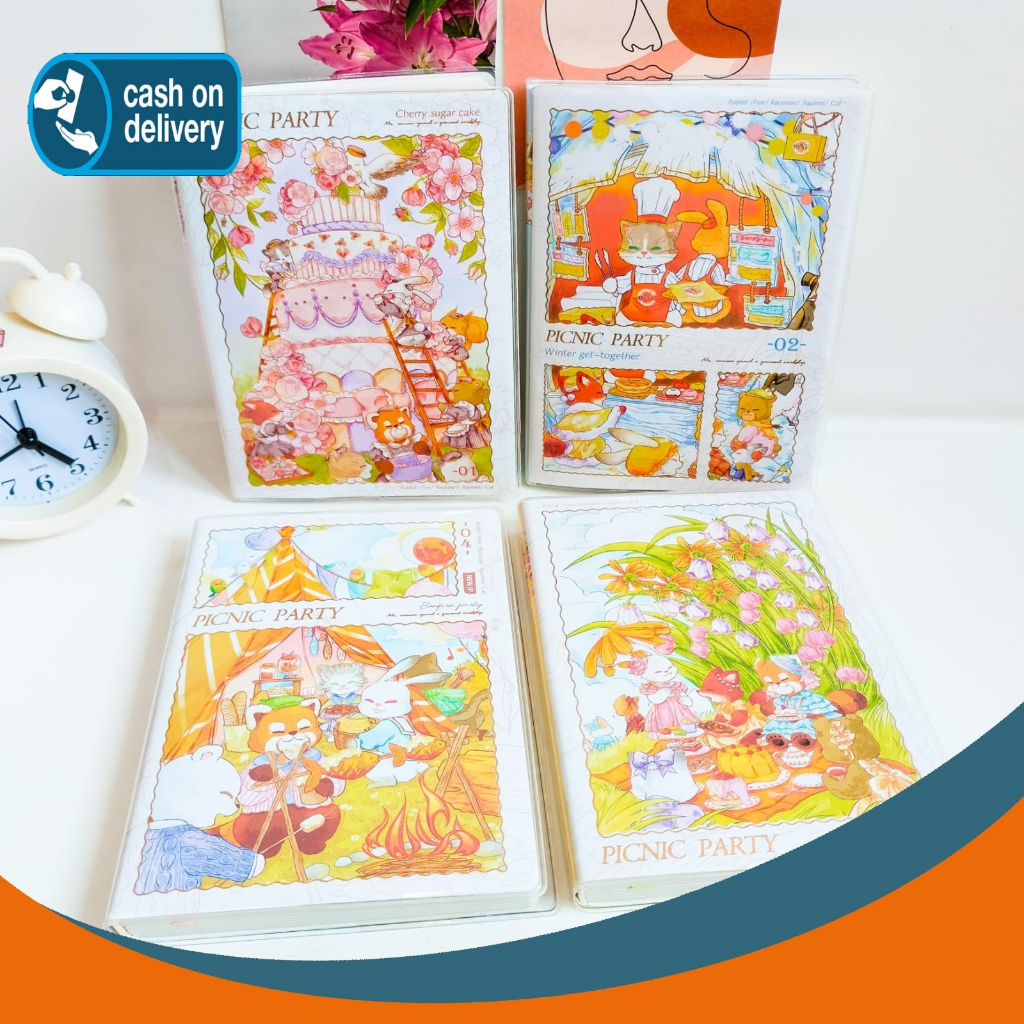 

BUKU HARIAN A6 PICINIC PARTY ( KERTAS FULLCOLOR ) (128 LEMBAR) DIARY NOTEBOOK CATATAN LUCU IMUT COD