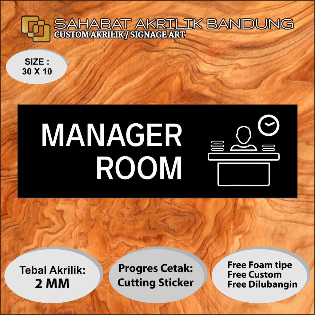 

AKRILIK SIGN MANAGER ROOM
