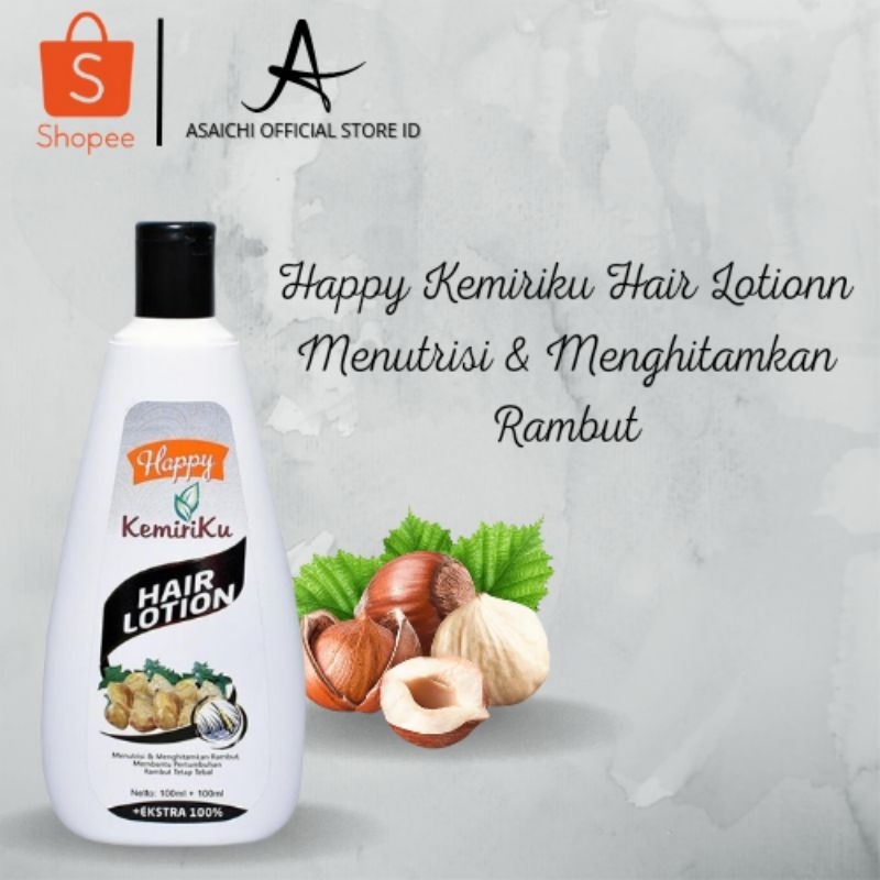 Happy Hair Lotion Kemiriku Perawatan Rambut Lotion Kemiriku Happy Kemiriku Hair Lotion Original BPOM