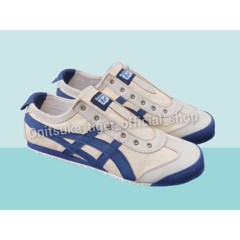 ONITSUKA TIGER SLIP ON CREAM NAVY