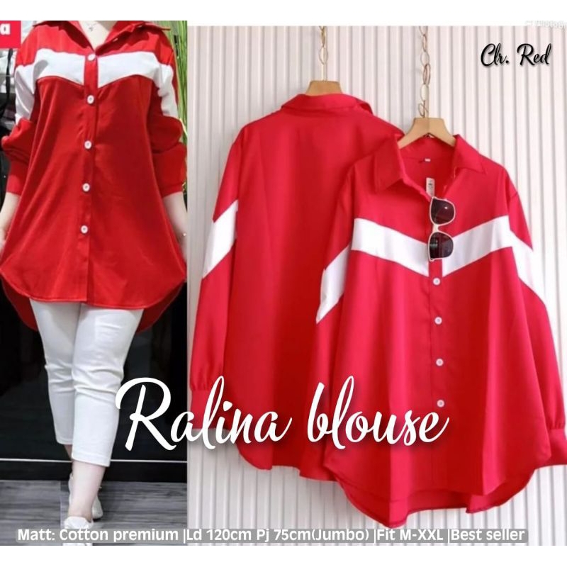 RALINA TUNIK MERAH PUTIH