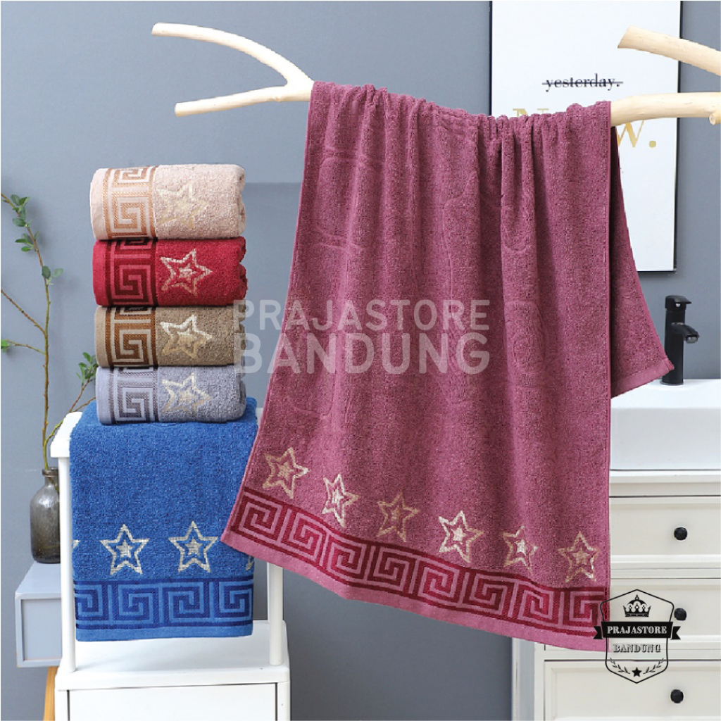 Handuk Mandi Dewasa Jumbo Size 80x160 Motif Star Tebal Lembut Menyerap Air Super Premium Murah Anduk Katun Lebar Halus Pria Wanita Yg Nyerap Dan Serap Ukran Besar Hanuk Cowok Cewek Towel Grosir Cuci Gudang Termurah Terlaris Terbaru Bayar di Tempat COD