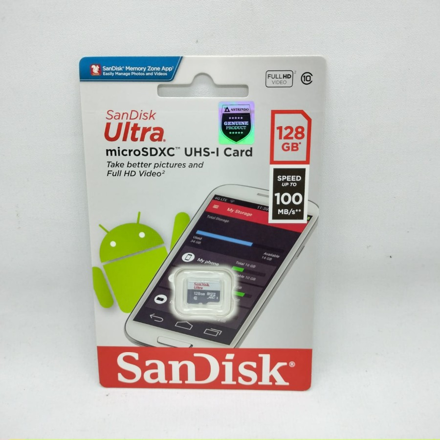 Sandisk Ultra micro sd card 32/64/128/256GB Garansi Resmi