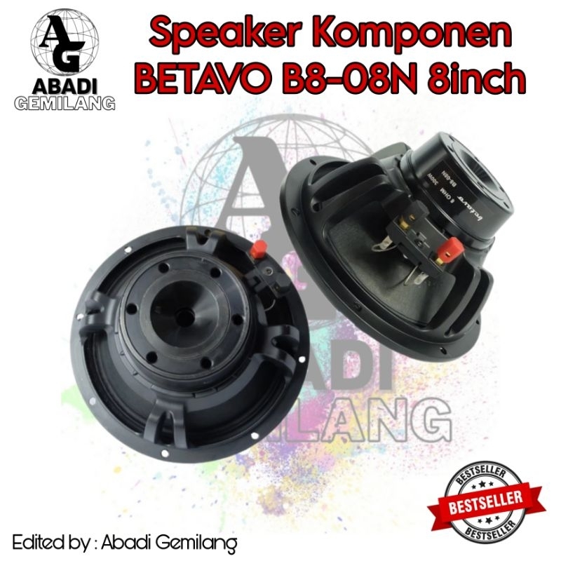 Speaker Komponen BETAVO B8-08N 8inch Profesional Audio Pro/Speaker komponen betavo B808N