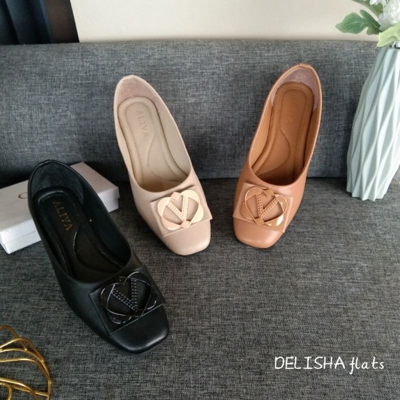 Aliyashoes Sepatu Flat Terbaru Sepatu Wanita Delisha