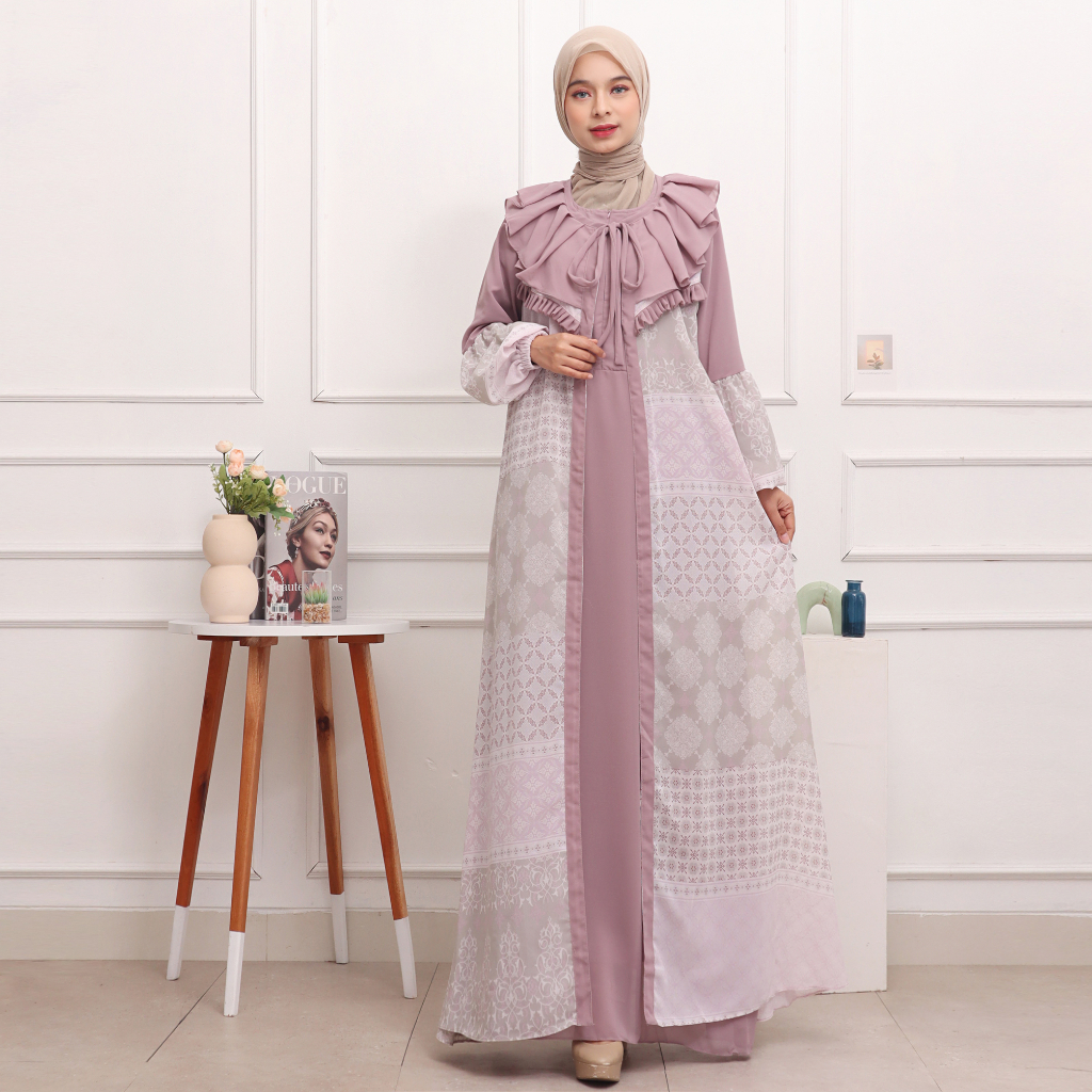 Gamis Maxy Dress Ceruti CRT Syahmina