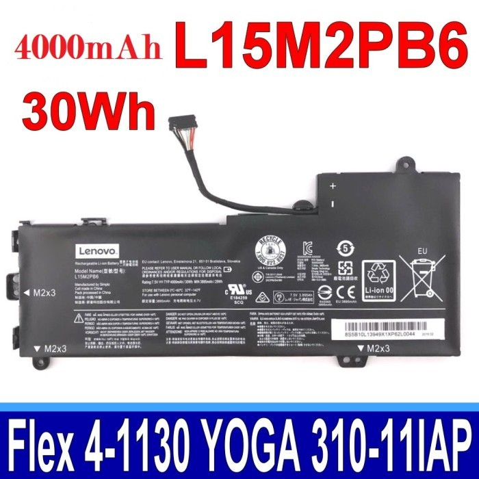 Baterai Lenovo Ideapad Flex 4-1130 L15M2PB6 Yoga 310-11 310S-11 80U3