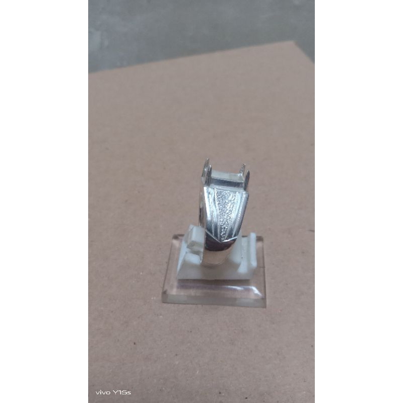 emban cincin perak 925 handmade model kotak untuk batu kotak01