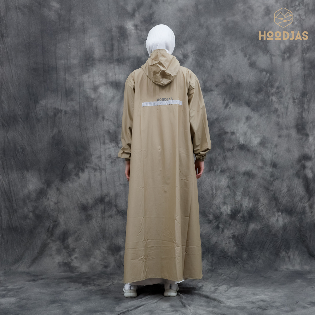 HOODJAS Jas Hujan Wanita Muslimah Model Gamis Kamila Bahan PVC 0,25