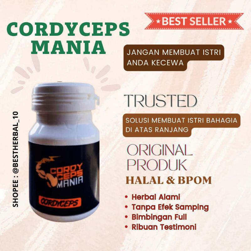 Cordyceps Mania - Vitamin Stamina Pria Halal Terbaik Di Dunia Herbal Alami