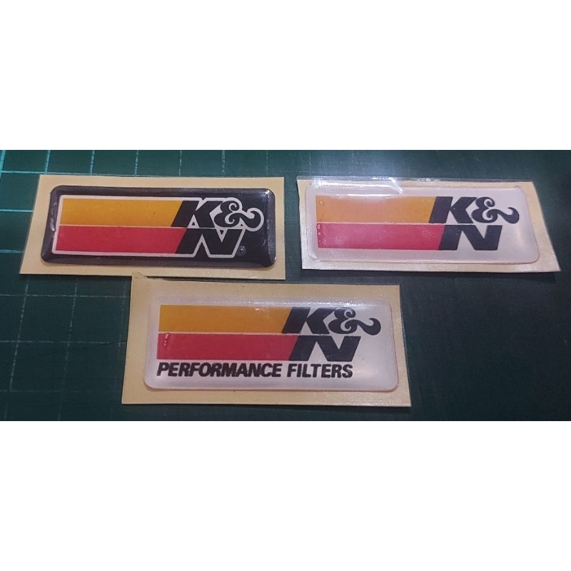 

Sticker Resin/Timbul K&N
