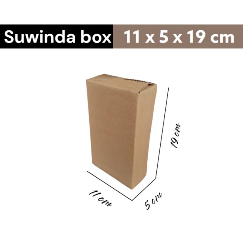 

Kardus karton uk. 11x5x19 cm Kotak Box ST single wall untuk packing Souvenir -dll