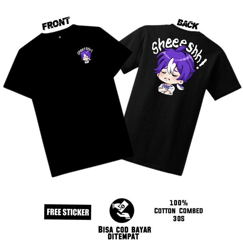 Kaos Emote Mobile Legends SHEEESH versi Hitam