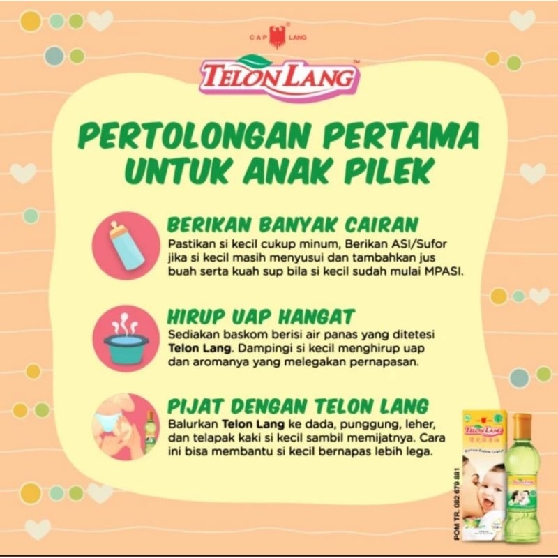 Minyak Telon Lang 150ml / Telon Cap Lang Bayi  / Telon Bayi