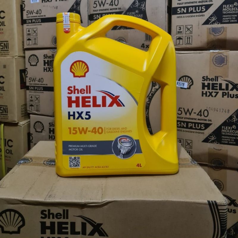 Oli Shell Helix HX5 15w 40 Galon 4 Liter Original