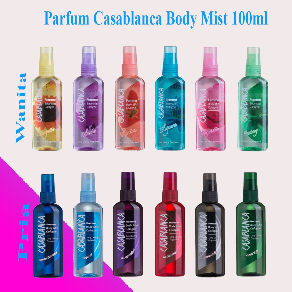&lt;cn,ex&gt; [ isi 100 ml besar ] casablanca body mist 100 ml // CASABLANCA BODY MIST 100ML