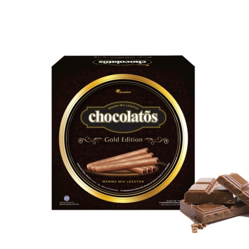 

Chocolatos Gold edition - 350gr, Wafer Coklat