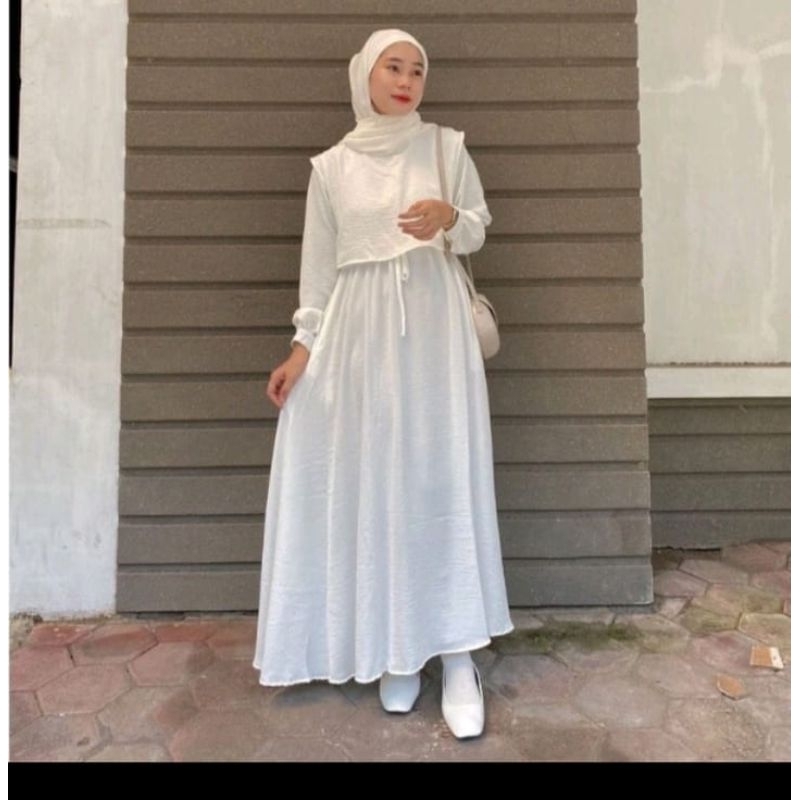 gamis rompi wanita terbaru