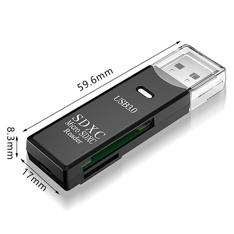 USB 3.0 Card Reader Write Memory Slot MicroSD SD SDHC Micro SDXC Card