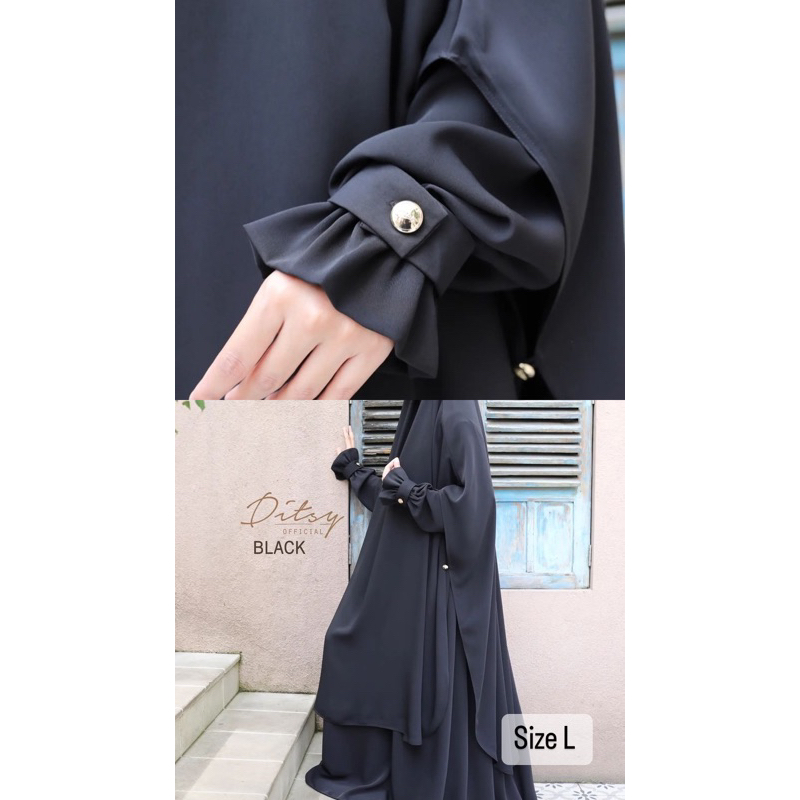 laerina black size L ditsy