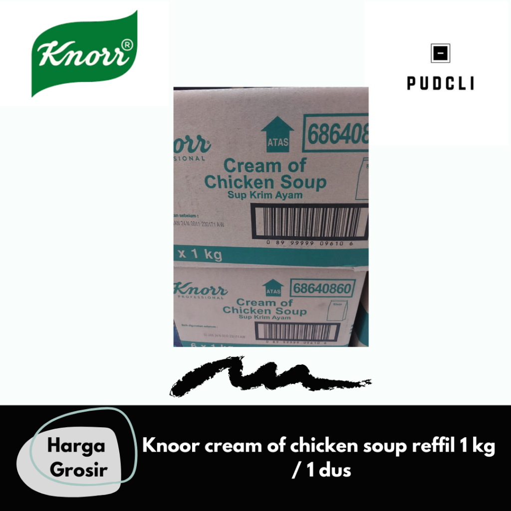 

Knoor cream of chicken soup reffil 1 kg / 1 dus