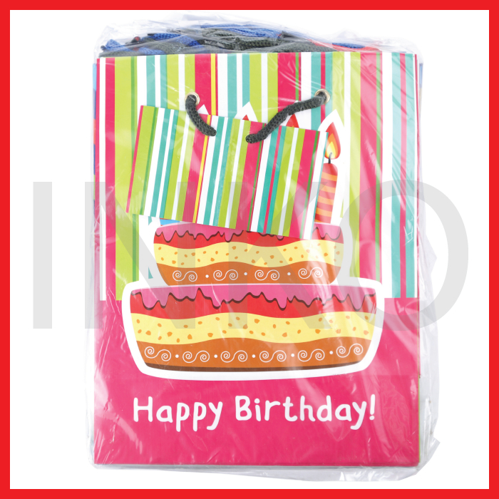 

OKEY KRAFT PAPER BAG B BRITHDAY WISHES