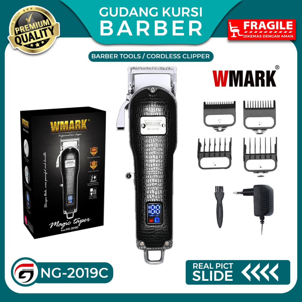 Wmark NG 2019C Hair Clipper Professional Alat Cukur Rambut Elektrik Alat Pangkas Barbershop