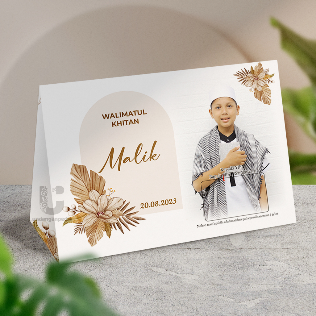 Undangan Khitanan KALENDER 2026 ustic, Elegan, Unik, Murah, Bahan Tebal Banyak Gratisnya. 11