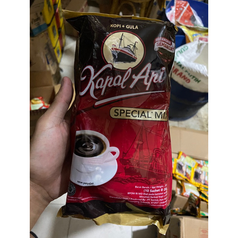 Kopi kapal api special mix 1pack isi 10saset@24gr