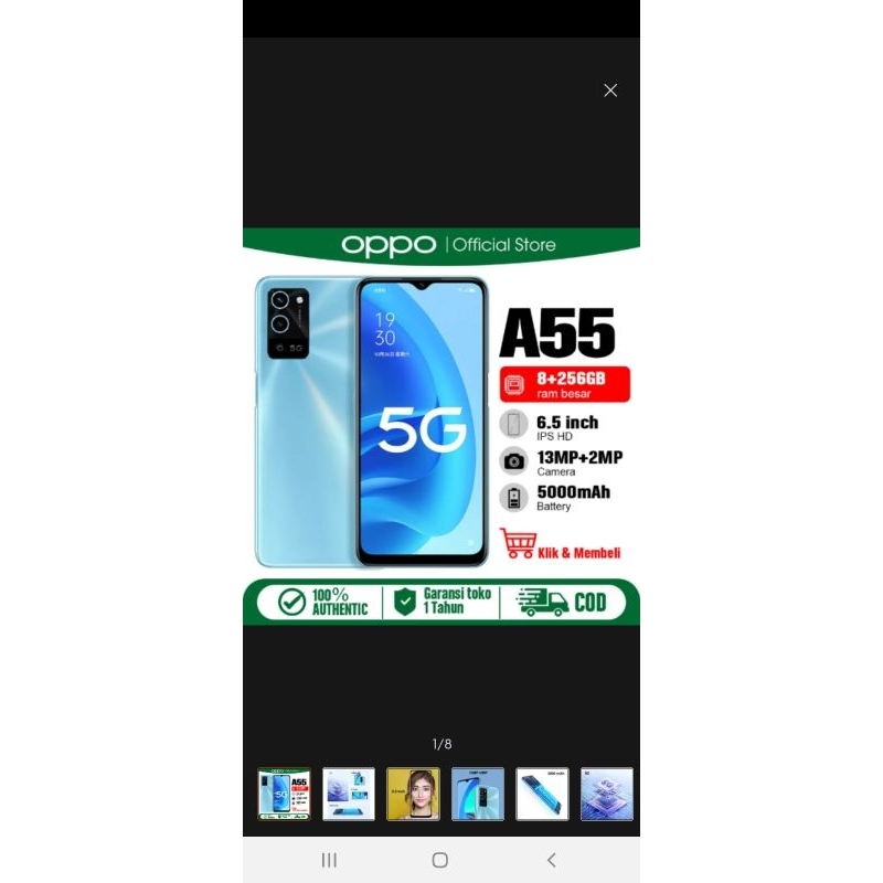 oppo a55 . ram 4 rom 64 gres