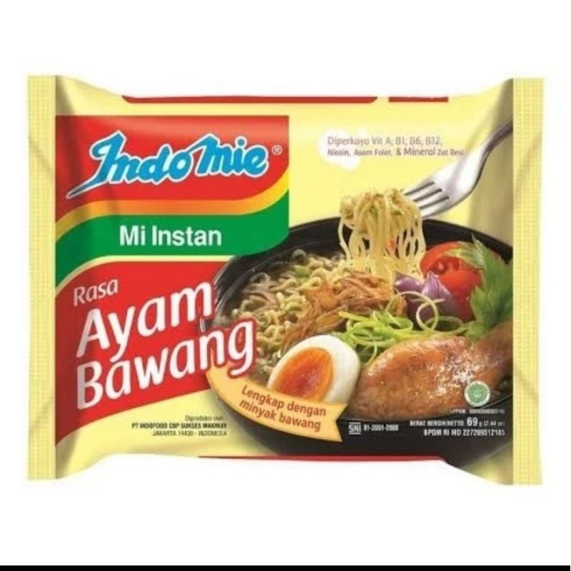 

indomie ayam bawang isi 5pcs