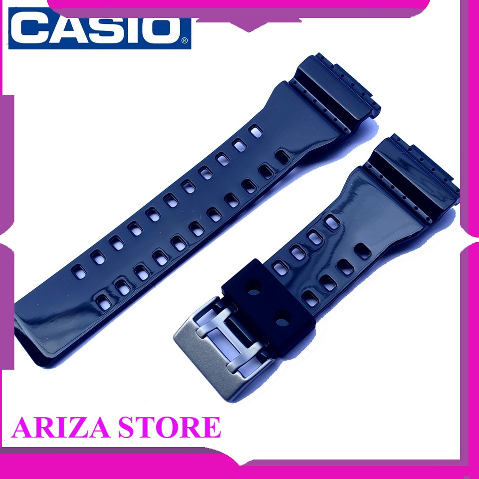 Tali Casio G-Shock GA-100 GD-100 GD-350 G-8900 Hitam Glosy Original Oem