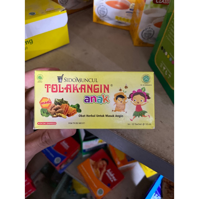 

Tolak angin anak sidomuncul 1kotak isi 12saset@10ml