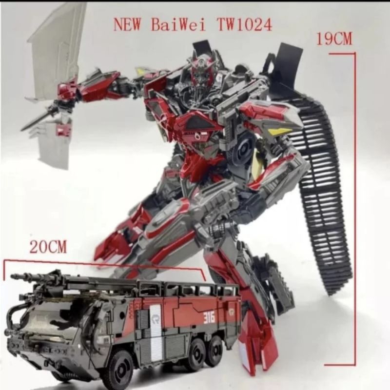 Mainan Robot Transformer Deformation Baiwei BMB TW1024 Sentinel Prime