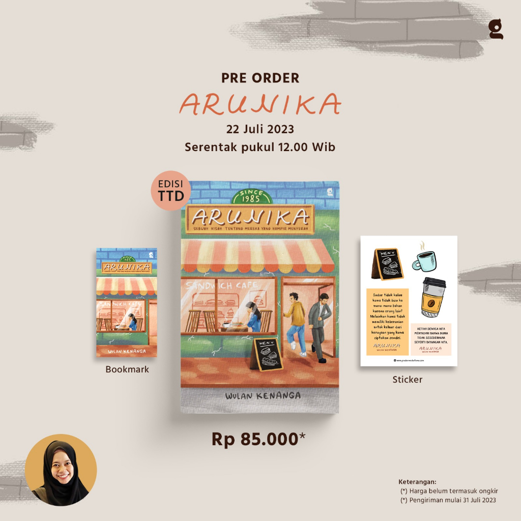 [ Promo ] Pre Order - Buku Novel - ARUNIKA By Wulan Kenanga - Bumi Fiksi