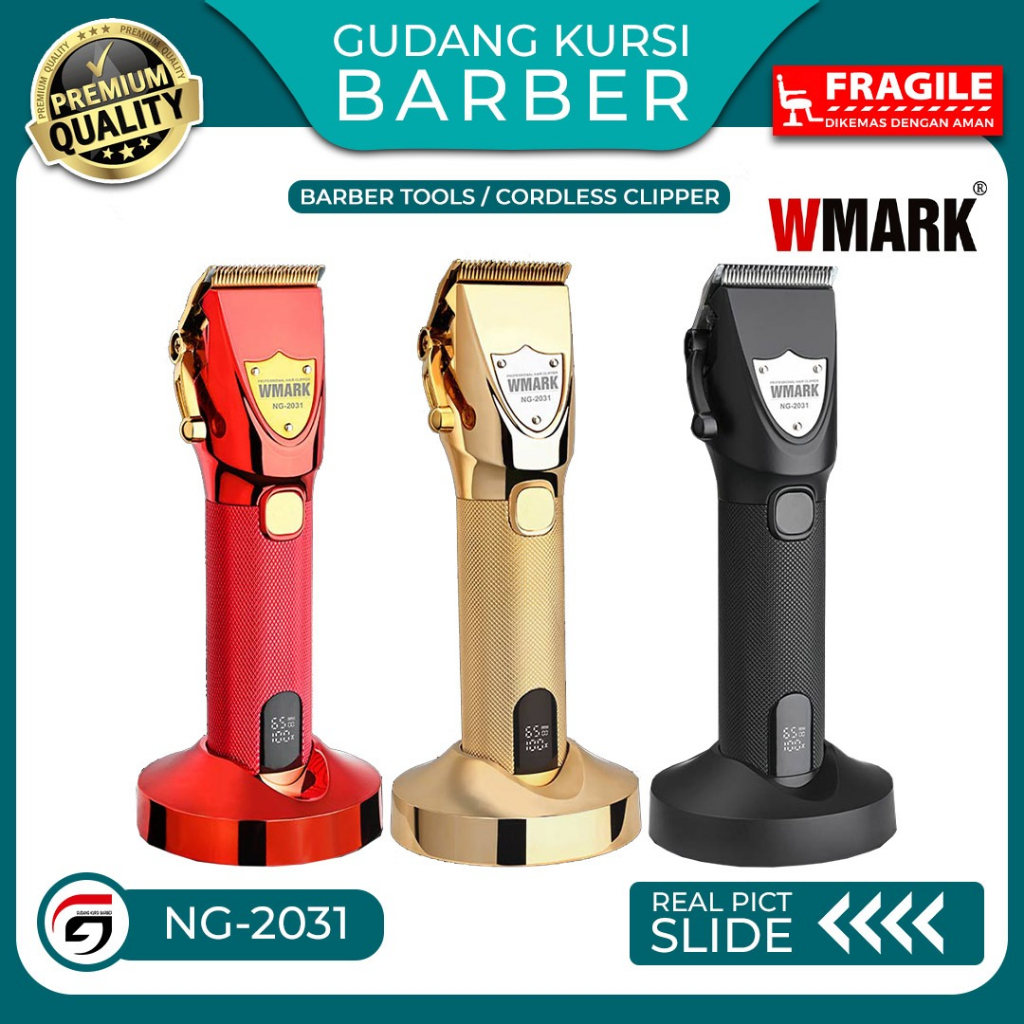Clipper Wmark NG 2031 Cordless Alat Cukur Rambut Barber dan Salon