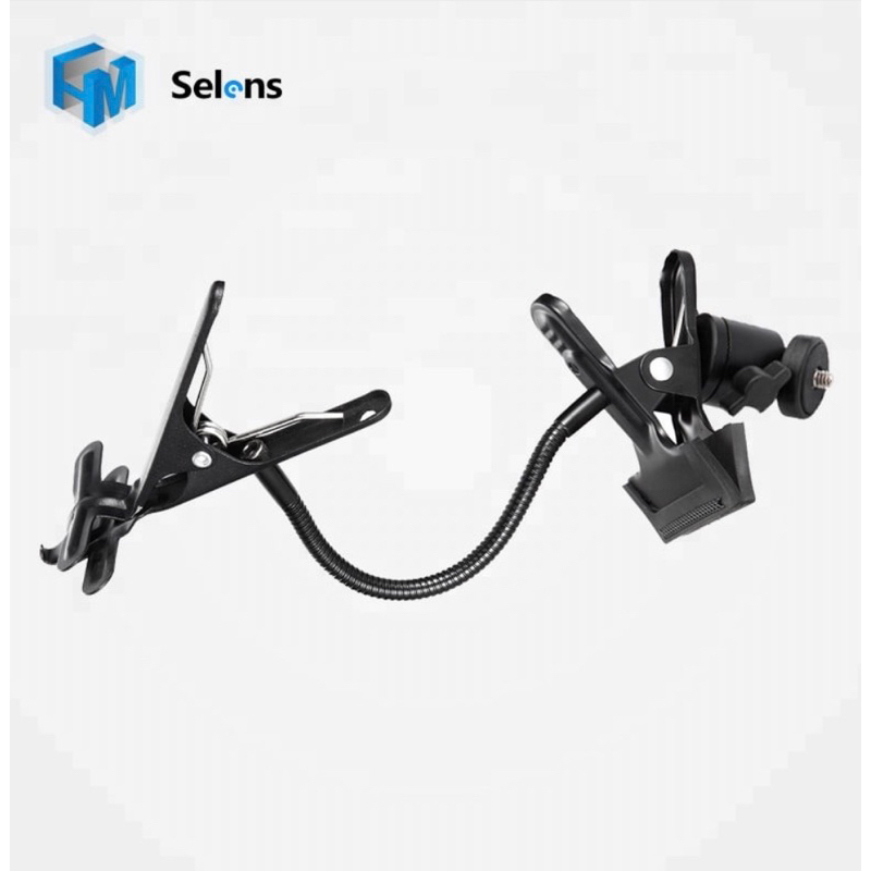 Selens Dual Magic Clamp With Gooseneck Ball Head Jepit Klem | 693268 | SKU 1.030.0380