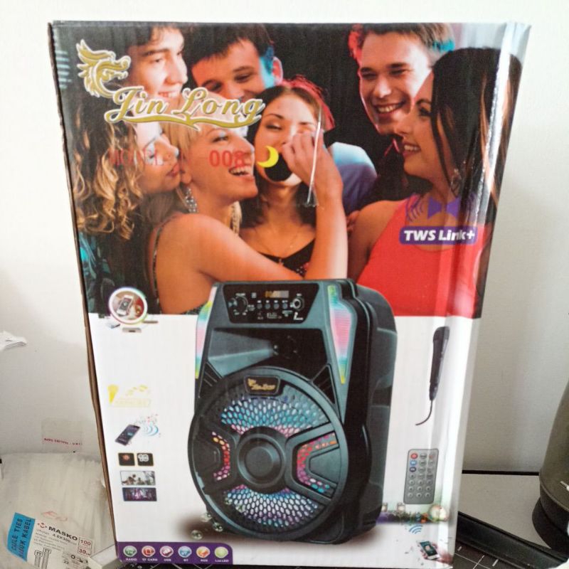 Speaker Bluetooth Karaoke Jinlong 008 Jin Long 008 Edisi Bulan